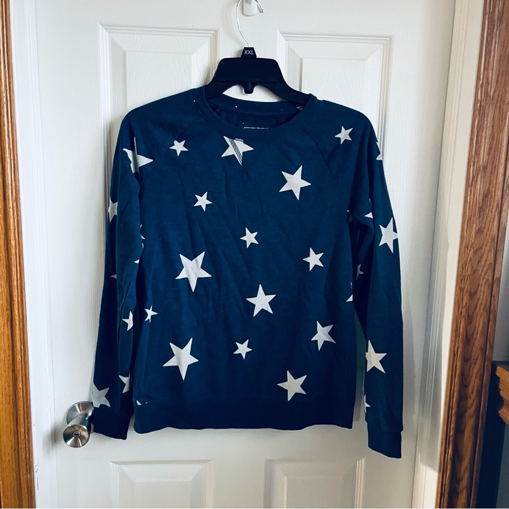 Sonoma Navy Sweatshirt with White Accents